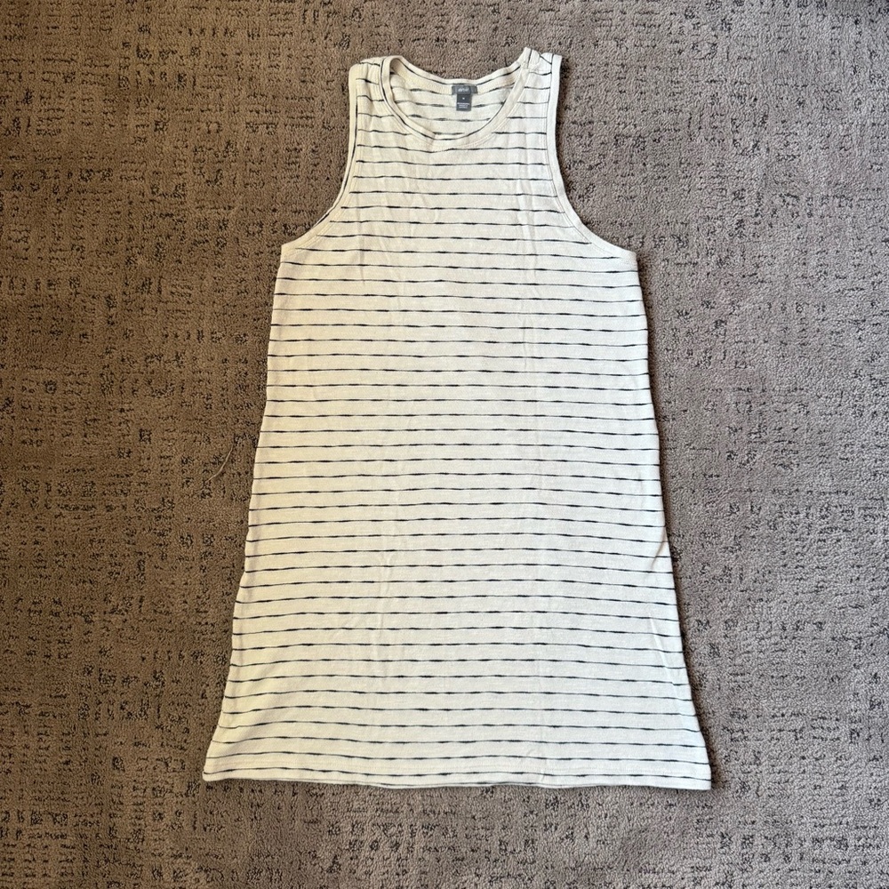 Aerie Cream and Black Striped Swim Coverup